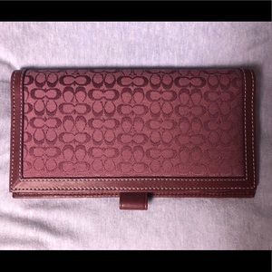 Coach Checkbook Case Cover Holder
